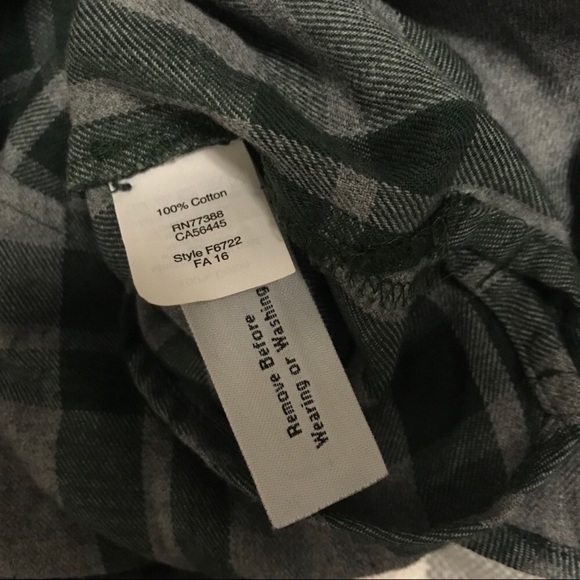 NWOT Madewell Zip Front Flannel Popover - Picture 4 of 6